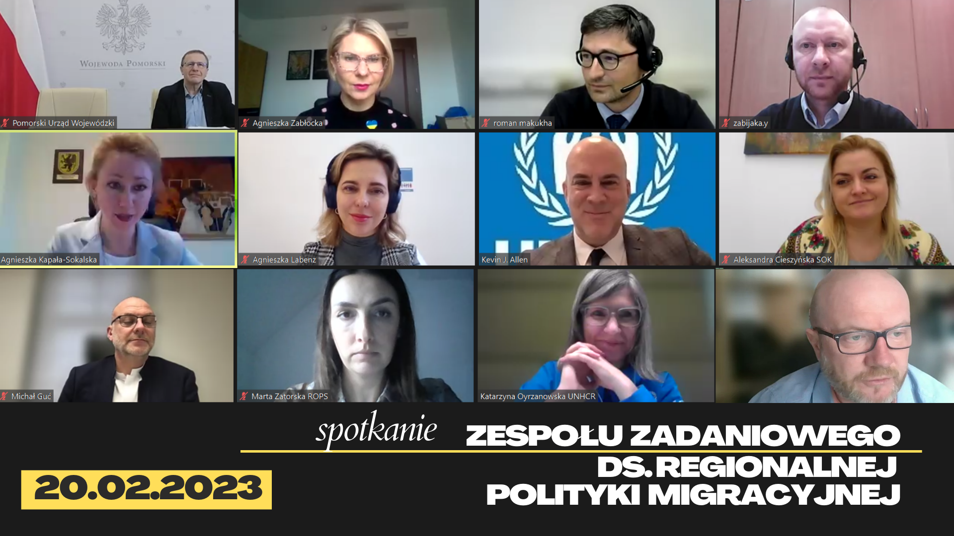 Spotkanie zespołu ds. regionalnej polityki migracyjnej – 20.02.2023