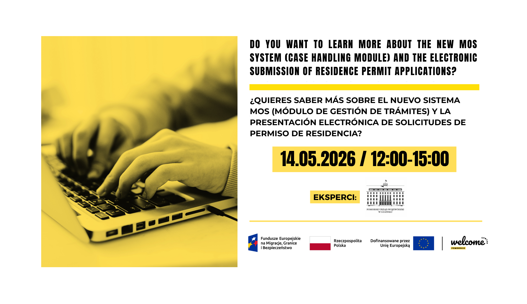 Online meeting. The new MOS system and electronic submission of residence permit applications | Reunión en línea. Nuevo sistema MOS y presentación electrónica de solicitudes de permiso de residencia